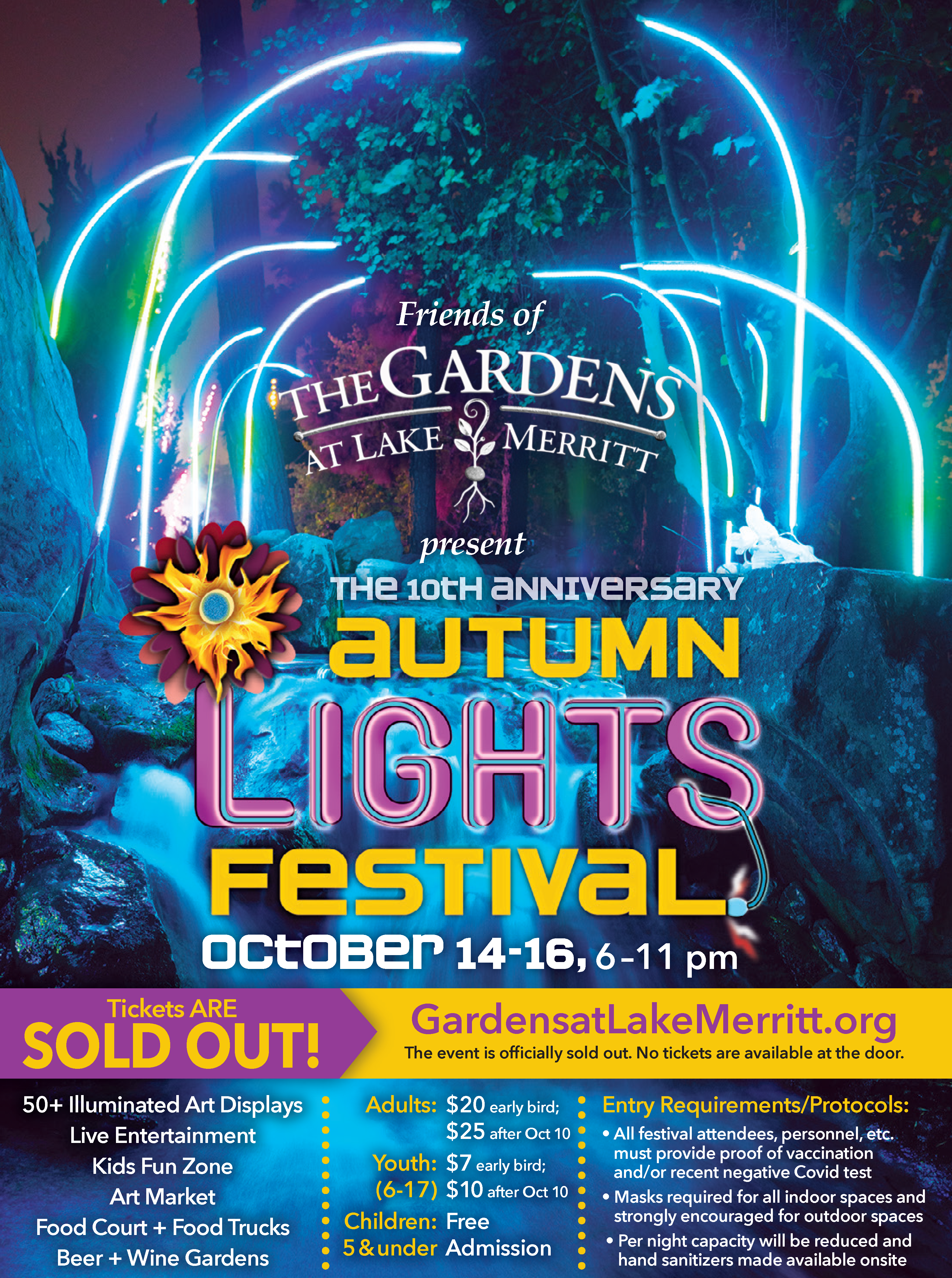 Autumn Lights Festival 2021 - The Gardens at Lake Merritt